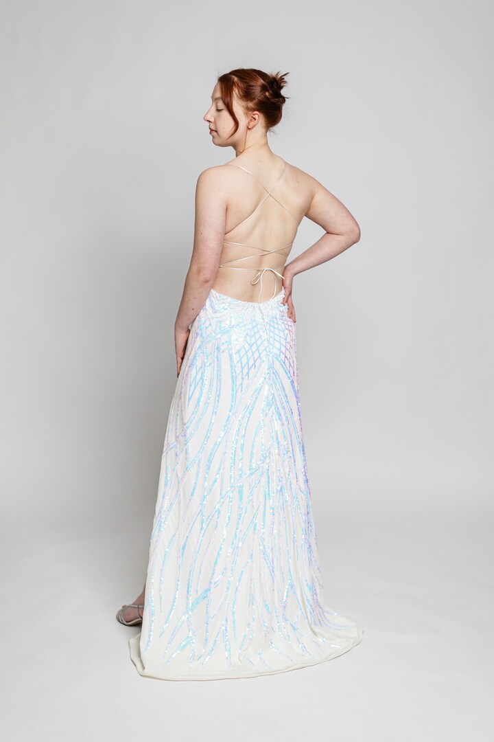 White Sequins Opal Dress | MakerPlace by Michaels White Sequins Opal Dress | MakerPlace by Michaels